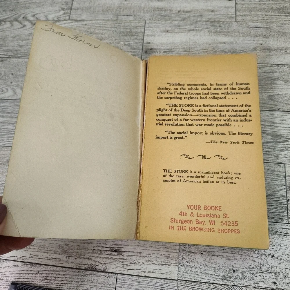 THE STORE by T.S. Stribling Rare 1960s Avon V2046 Paperback Southern Lit Classic